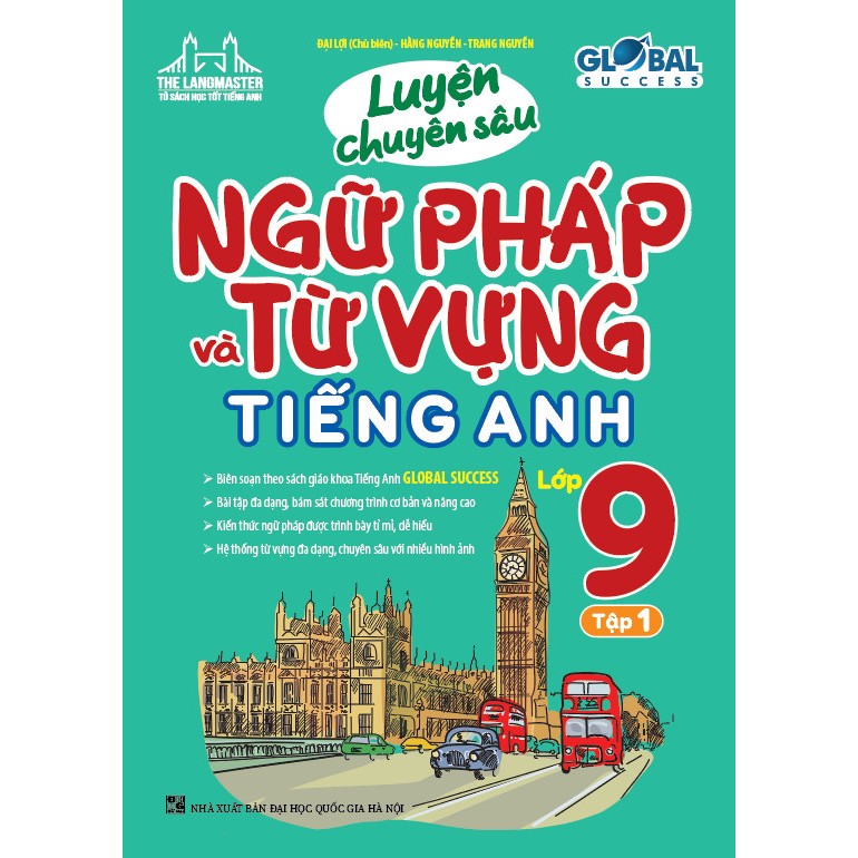 Ảnh Sách - GLOBAL SUCCESS Luyện chuyên sâu ngữ pháp và từ vựng tiếng anh lớp 9 tập 1 1