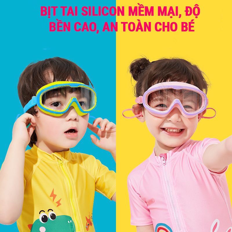 Kính bơi trẻ em mắt trong 365 góc nhìn 180 độ bảo vệ mắt, hạn chế sương mờ ngăn nước SPORTY