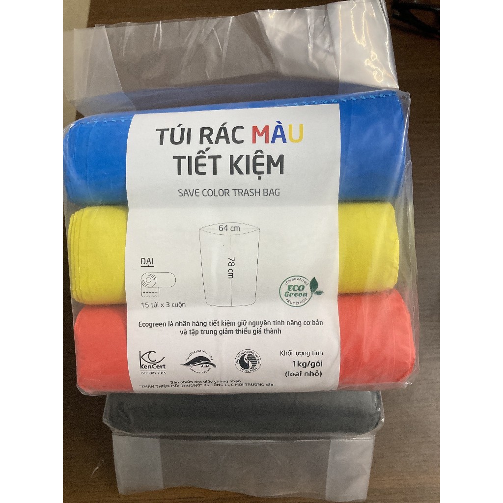 [Đủ 1Kg]Túi rác tự phân hủy sinh học Tiết Kiệm đạt chứng chỉ bảo vệ môi ...