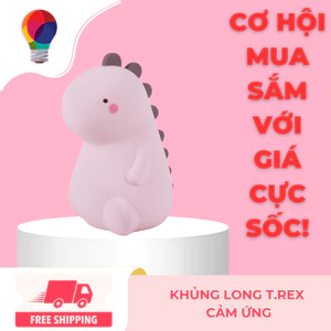 Đèn ngủ khủng long sạc USB, đèn trang trí, đồ chơi