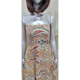 Đầm thời trang trẻ maxi chiffon in thổ cẩm size 4(N70-75cm)