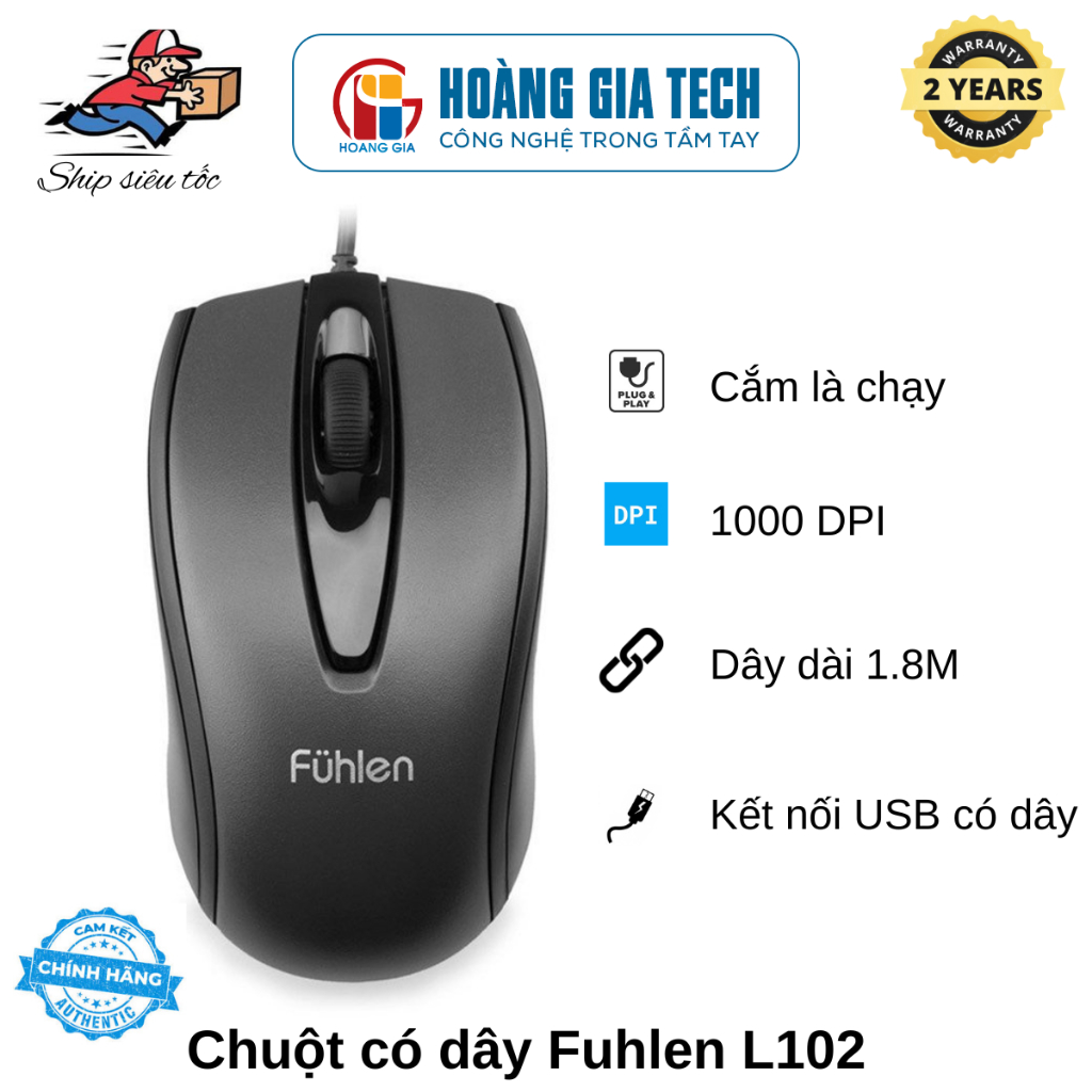 Chuột có dây Fuhlen L102 - Chính hãng | Shopee Việt Nam