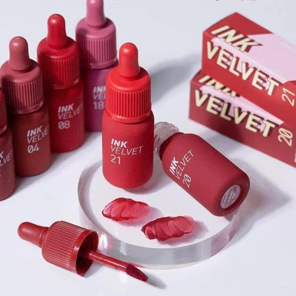Son Ink Màu 21 Vitality Coral Red Kem Lì Peripera Ink Velvet Lip Tint ...
