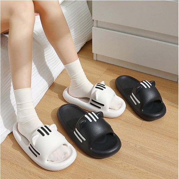 Dép lê, dép quai ngang tai thỏ Cute phong cách Hàn Quốc nhiều màu năng động nổi bật