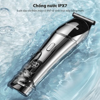 (BH 1 năm) Tông đơ cắt tóc Samono, chống nước IPX7, pin 600mAh, lưỡi inox cao cấp, 4 lược cắt tạo kiểu tóc