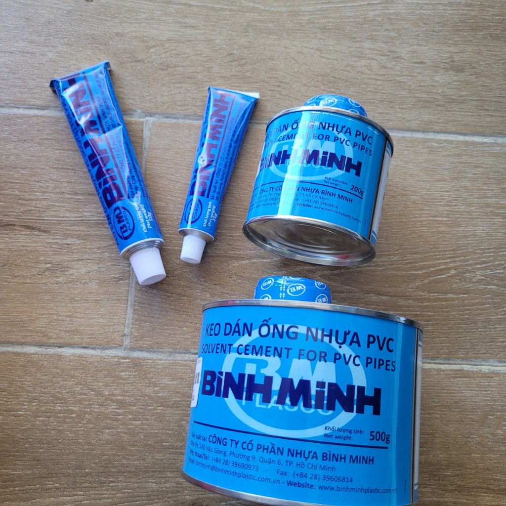 Keo dán ống nước PVC Bình Minh 25g, 50g 200G,500G TUÝP NHỎ TIỆN DỤNG ...
