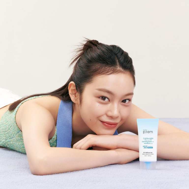 Ảnh Kem chống nắng vật lý kiềm dầu Make P:rem UV defense me. No sebum sun cream 50ml 2