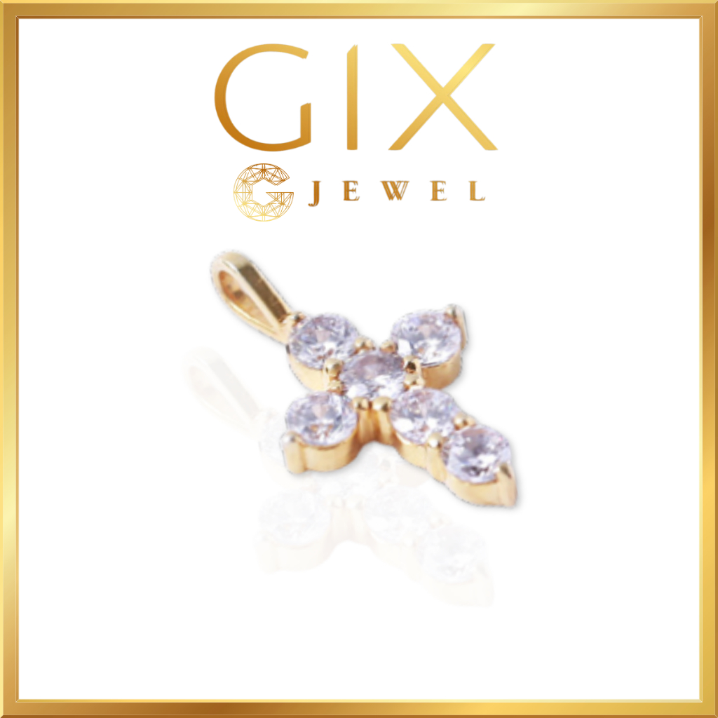 Ảnh Mặt dây chuyền bạc hình thánh giá đính đá sang trọng lạ mắt quà Noel Gix Jewel MDC09 3