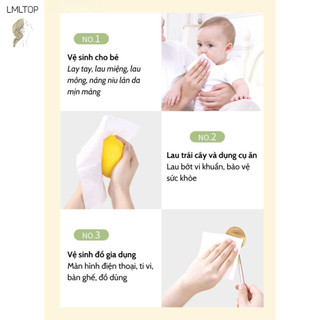Khăn Mặt Khô LMLTOP - Khăn Lau Tay, Lau Mặt Đa Năng Dạng Rút Cao Cấp Chính Hãng