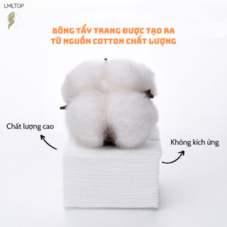 Bông Tẩy Trang LMLTOP-AEYE 222 Miếng/240 Miếng/1000 Miếng 100% Cotton Siêu Tiết Kiệm Dung Dịch - LMLTOP