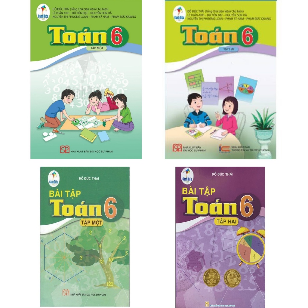 Ảnh Sách - Toán và bài tập toán lớp 6 /1+2 - chương trình cánh diều - bán kèm 1 quyển vở 1
