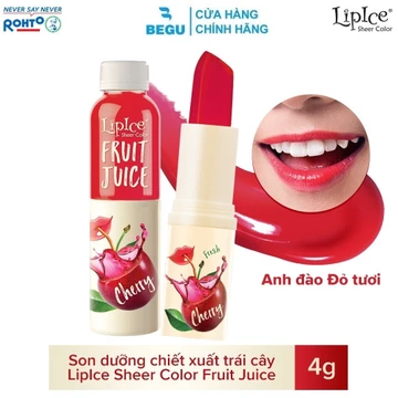 Son dưỡng có màu Lipice Sheer Color Fruit Juice 4g