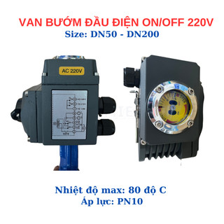 Van bướm điều khiển điện On/Off nguồn điện 220V