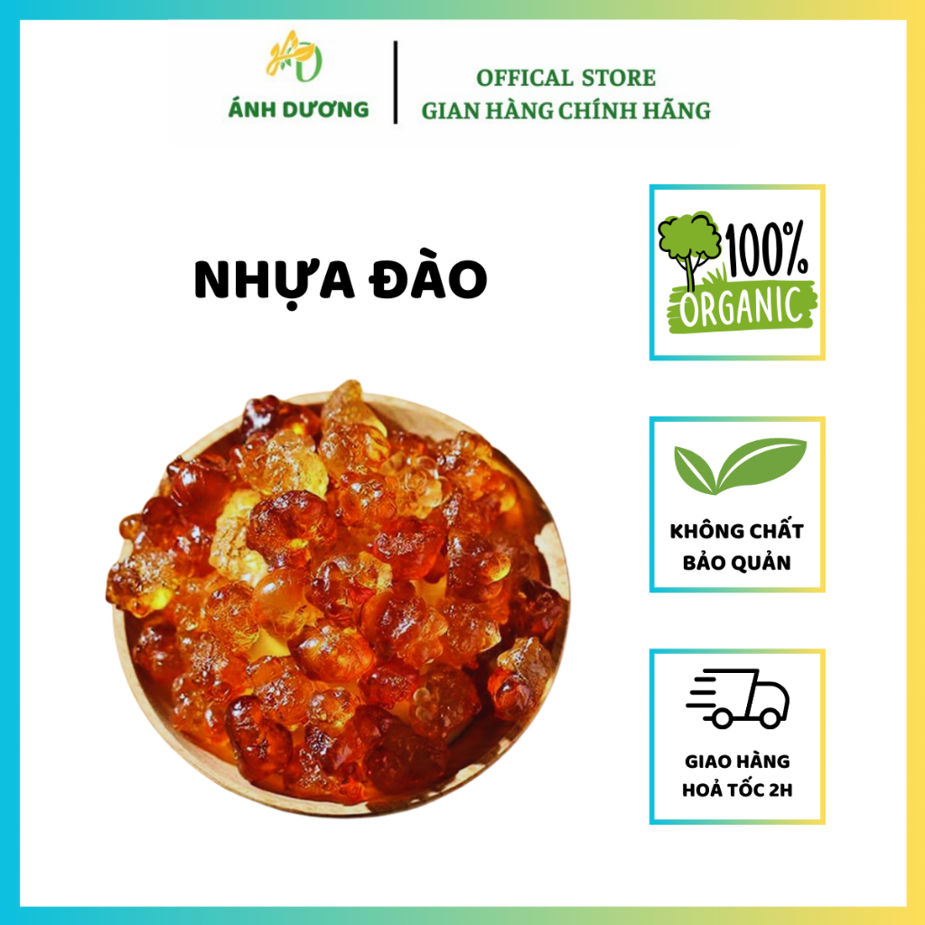 500GR Nhựa Đào Vân Nam Loại Thượng Hạng Nấu Chè Dưỡng Nhan