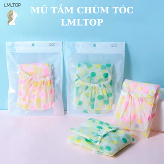 Mũ Tắm Chùm Tóc Chấm Bi LMLTOP