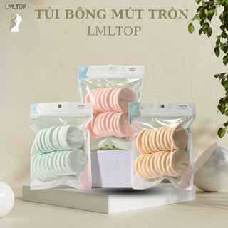1 Túi 20 Cái Bông Mút Makeup Tròn Mịn LMLTOP Siêu Tiết Kiệm Và Tiện Lợi