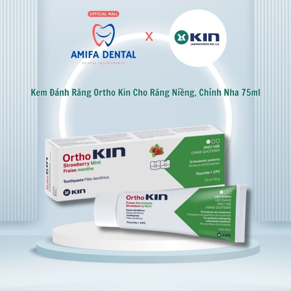 Kem Đánh Răng Cho Chỉnh Nha, Răng Niềng OrthoKin 75ml - Chính Hãng KIN
