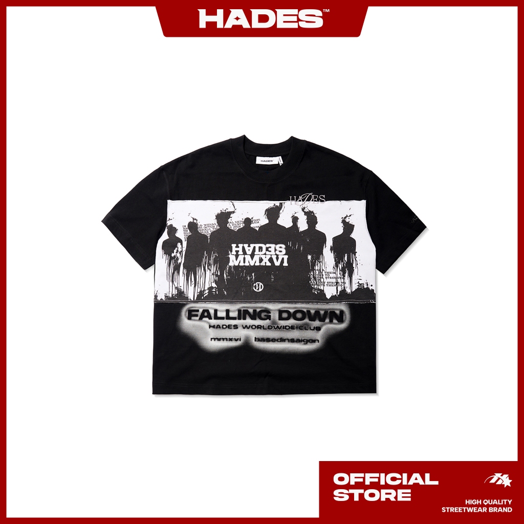 Ảnh ÁO THUN UNISEX HADES FALLING DOWN TEE 100% COTTON - HADES BRAND CHÍNH HÃNG 1