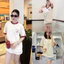 Áo thun M l b thêu lông nổi xuất xịn dáng rộng viền cổ màu đỏ ( Hình thật cận chất shop chụppp )