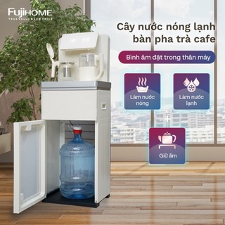 Cây nước nóng lạnh nhập khẩu FUJIHOME TB-231C Kết hợp bàn trà, làm lạnh block, cài đặt nhiệt độ sôi