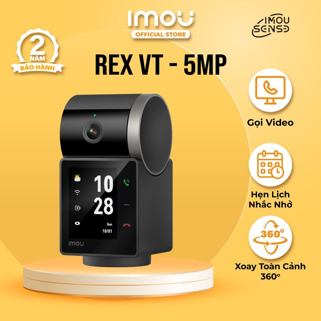 Ảnh Camera Wifi dùng pin trong nhà Imou Rex VT Pro 3K I S2VBP I Xoay 360 I Bảo vệ toàn cảnh 1
