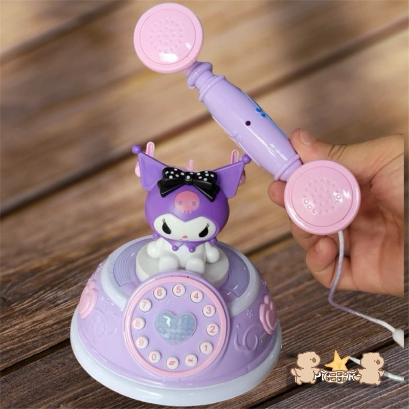 Đồ Chơi Điện Thoại Kuromi Thông Minh Điện Thoại Di Động Phát Nhạc Hình Cua Thỏ Mèo Điện Thoại Bàn- Đồ Chơi PUKAPI