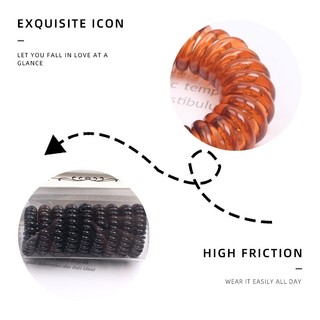 Set 9 Dây Buộc Tóc Cao Su Hình Xoắn Ốc Cho Nữ, Dây Buộc Tóc Xoắn Lò Xo Hàn Quốc Xinh Xắn 88817