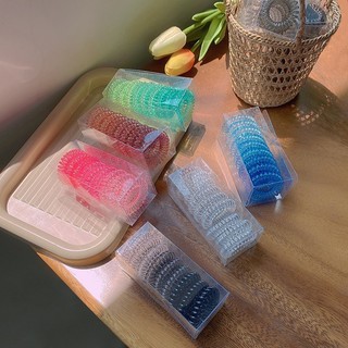 Set 9 Dây Buộc Tóc Cao Su Hình Xoắn Ốc Cho Nữ, Dây Buộc Tóc Xoắn Lò Xo Hàn Quốc Xinh Xắn 88817