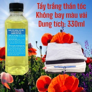 Combo 3 chai tẩy mốc ố vàng thâm kim quần áo, không làm bay màu quần áo màu