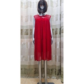 Đầm babydoll không tay nhủ kim tuyến GLAMOUR