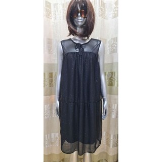 Đầm babydoll không tay nhủ kim tuyến GLAMOUR