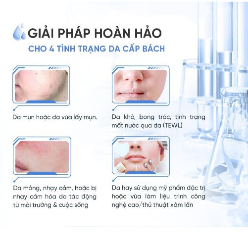 Ảnh Kem Dưỡng ẩm Phục hồi Chuyên sâu Biomecare & Repair Water Cream B5 + Bifida Emmié by Happyskin 50ml 3