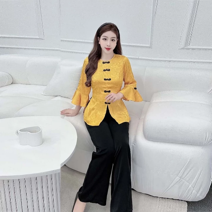 Đồ bộ áo bà ba nữ quần dài đồ bộ bà ba đồ bà ba nữ miền tây đồ lam nữ đồ bà ba nữ đồ đi chùa đồ lam đi chùa -cn109