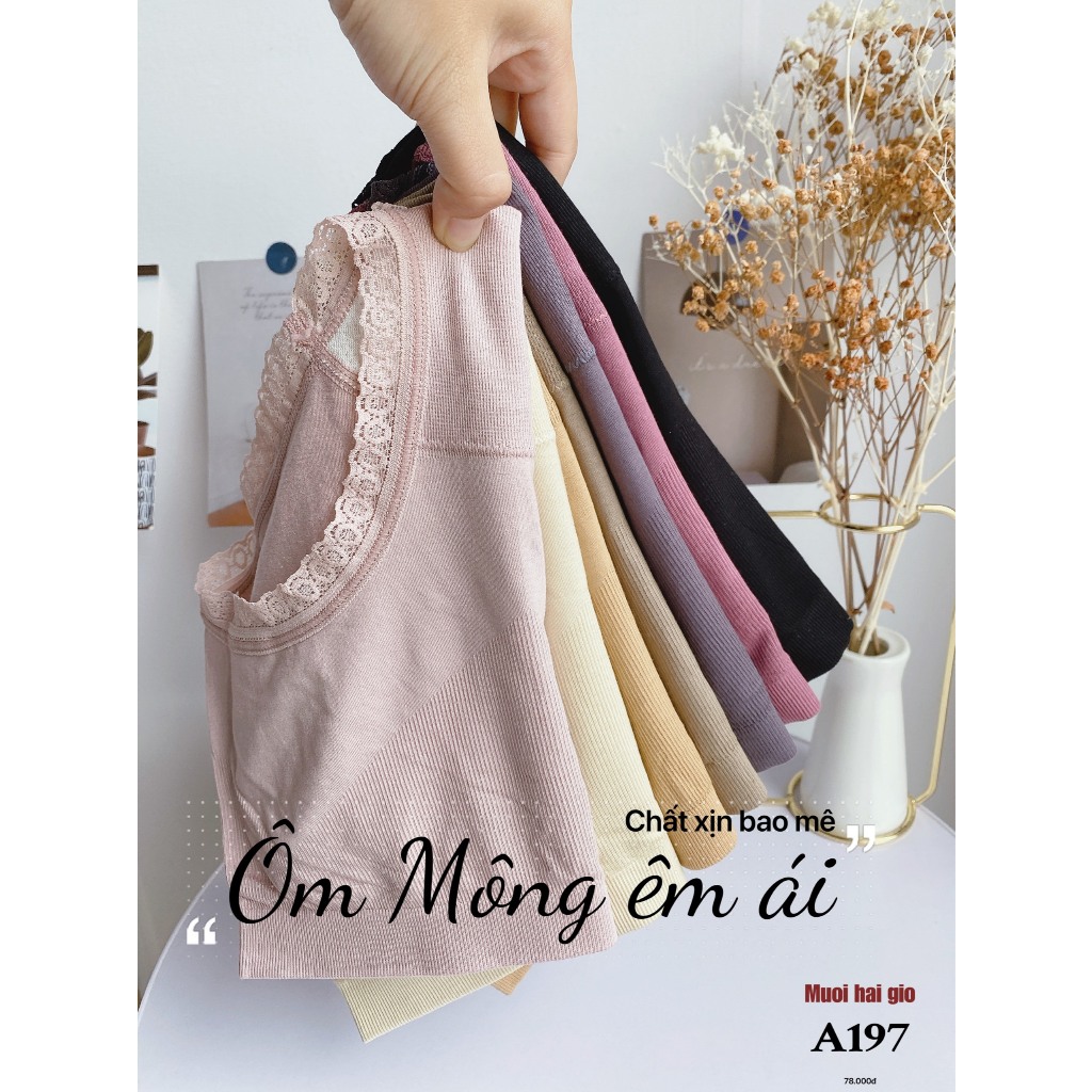 Quần chip co dãn viền ren đẹp mắt ôm nâng mông A197, Đồ lót 12h