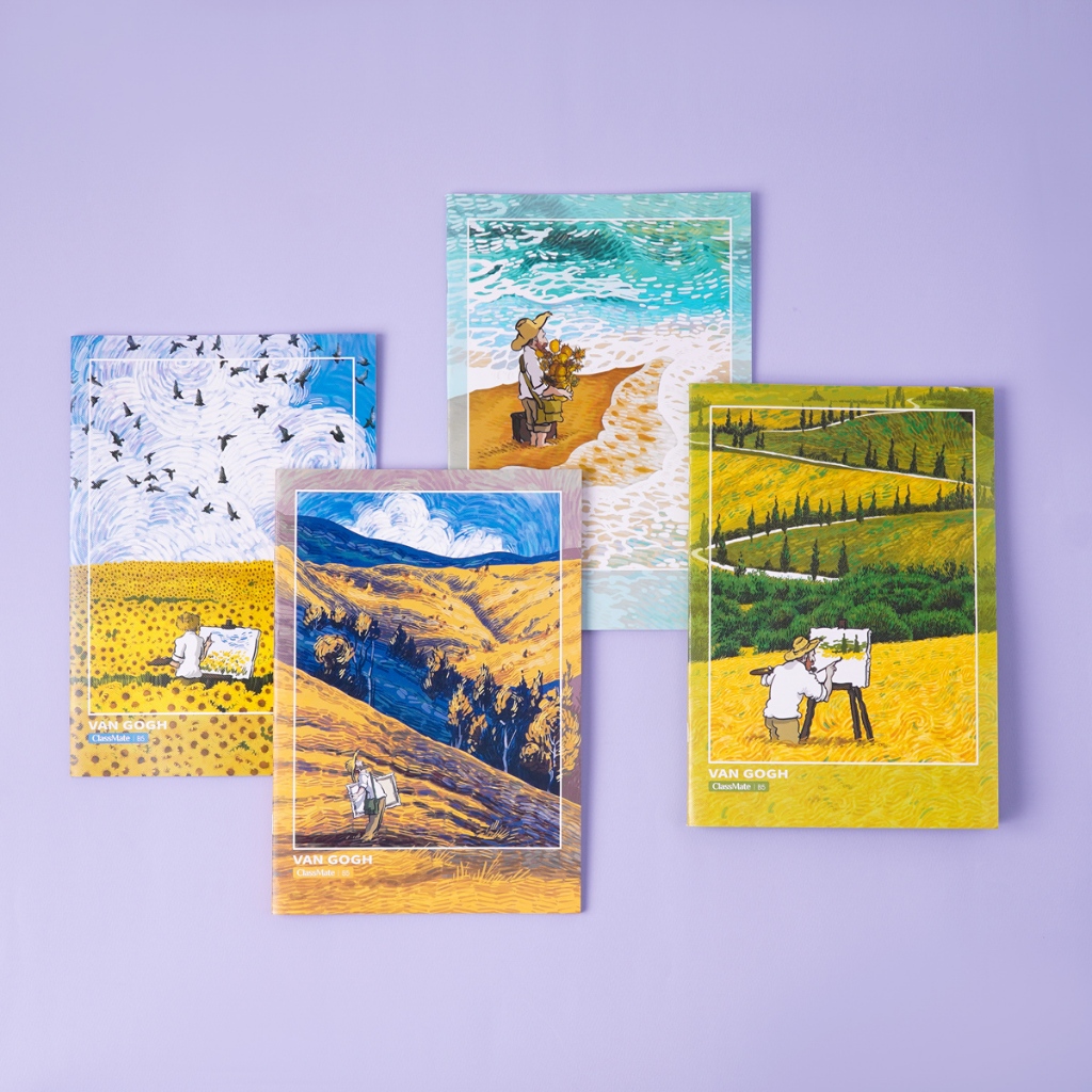 Vở Kẻ Ngang B5 Classmate Tập Sinh Viên Van Gogh 80 Trang, 70gsm Vở Viết Bài, Ghi Chép Cho Học Sinh Sinh Viên NB5-08-0301