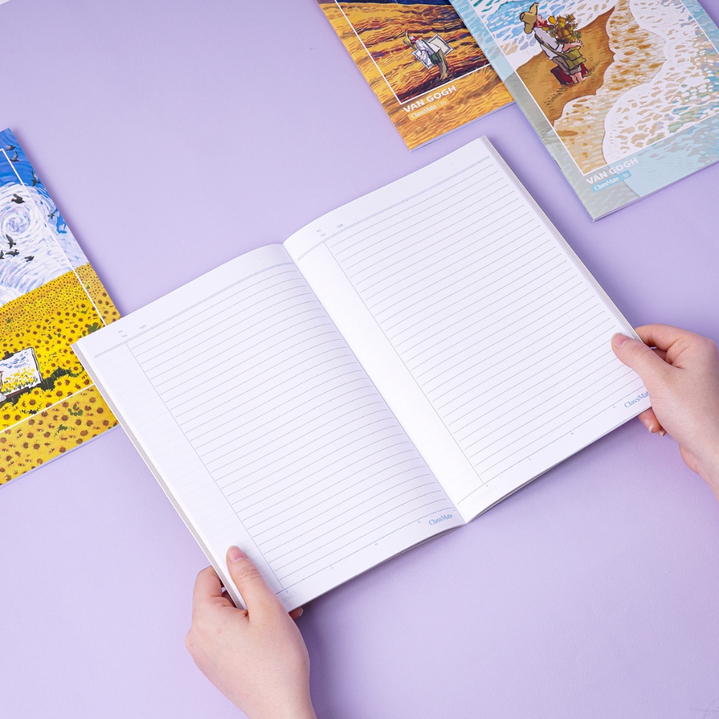 Vở Kẻ Ngang B5 Classmate Tập Sinh Viên Van Gogh 80 Trang, 70gsm Vở Viết Bài, Ghi Chép Cho Học Sinh Sinh Viên NB5-08-0301