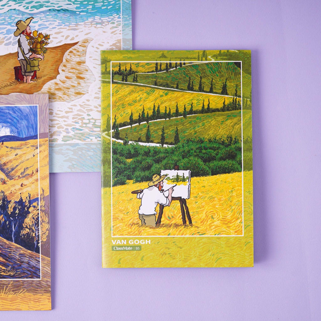 Vở Kẻ Ngang B5 Classmate Tập Sinh Viên Van Gogh 80 Trang, 70gsm Vở Viết Bài, Ghi Chép Cho Học Sinh Sinh Viên NB5-08-0301