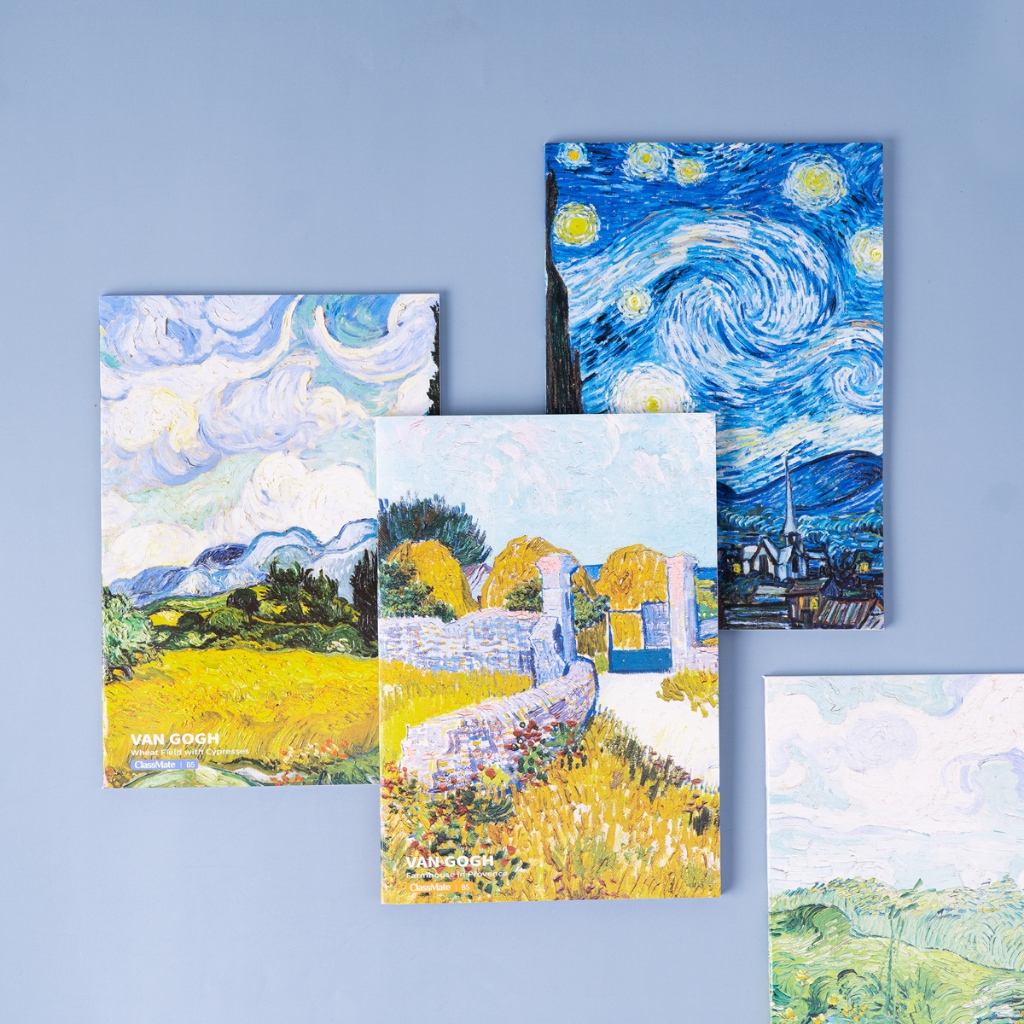 Vở Kẻ Ngang 120 Trang Classmate Vở Viết B5 70gsm Bìa Van Gogh Chống Nước Cho Học Sinh Sinh Viên Ghi Chép Bài NB5-12-0302