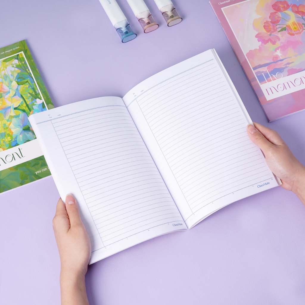 Vở Kẻ Ngang Có Chấm B5 Classmate Vở 120 Trang 60gsm Bìa The Moment Chống Nước Tập Vở Ghi Chép, Viết Bài NB5-12-0204