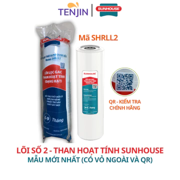 Lõi Lọc Thô Số 2 Sunhouse SHRLL2 OCB GAC Than Hoạt Tính Chính Hãng Dành Cho Máy Lọc Nước RO Sử Dụng 3 Cốc Lọc 10Inch