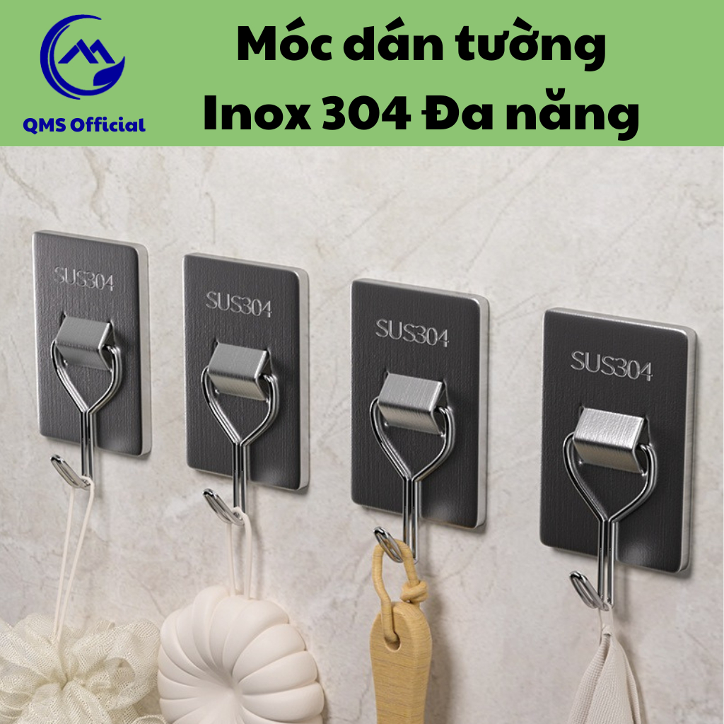 Móc dán tường chịu lực, móc treo tường Inox 304 Chịu Lực Bền Chắc Chắn ...