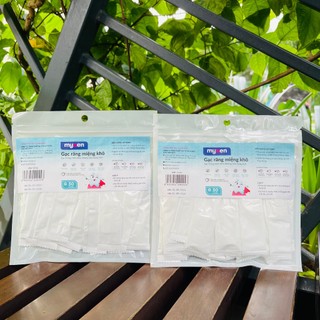 Gạc răng miệng khô MYXEN GKMX-01 an toàn cho bé hộp 30 gạc