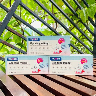 Gạc răng miệng Myxen chiết xuất thảo dược hộp 40 gạc