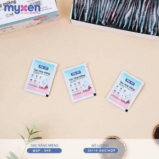 Gạc răng miệng Myxen chiết xuất thảo dược hộp 40 gạc