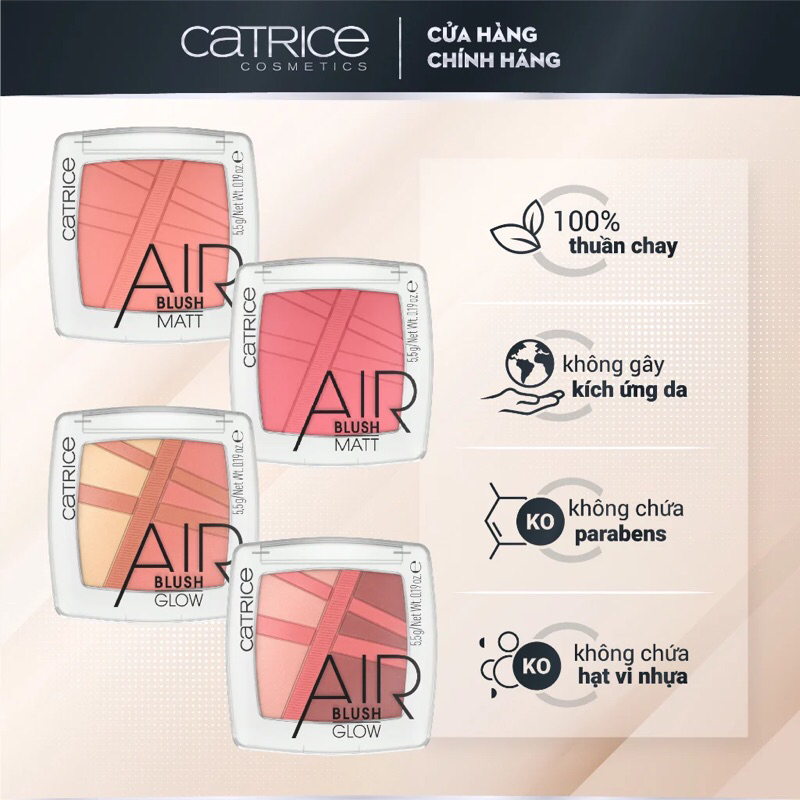 Phấn Má Hồng CATRICE Air Blush Glow