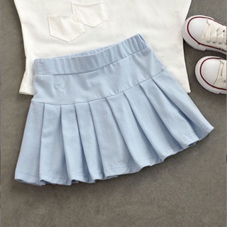 Chân váy xếp ly cho bé gái đi học đi chơi size 10-35kg, chân váy bé gái cạp cao tim in