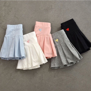 Chân váy xếp ly cho bé gái đi học đi chơi size 10-35kg, chân váy bé gái cạp cao tim in