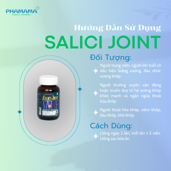 Ảnh Viên uống bổ khớp Salici Joint giảm đau mỏi khớp và các triệu chứng thoái hóa khớp (hộp 30 viên) 3