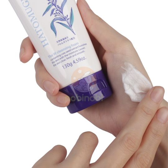 [MUA 2 TẶNG 1] Sữa rửa mặt, tẩy trang Reihaku Hatomugi W Cleansing Foam 130g