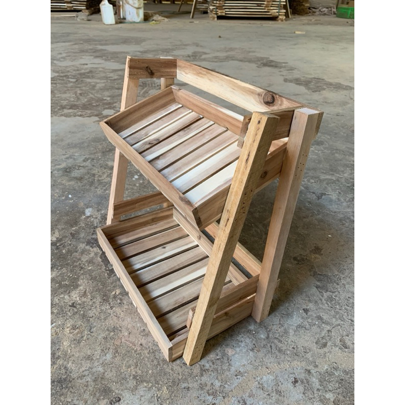 kệ gỗ 2 tầng nghiêng hoặc thẳng siêu cao D40R23C40cm | BigBuy360 - bigbuy360.vn